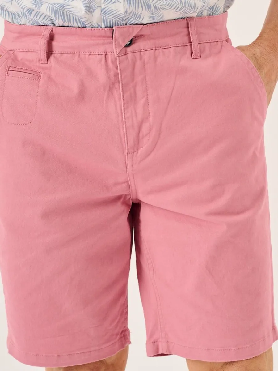 antique_pink_stretch_chin_2.webp Quba & Co Antique Pink Stretch Chino Shorts - Sandor Clearance