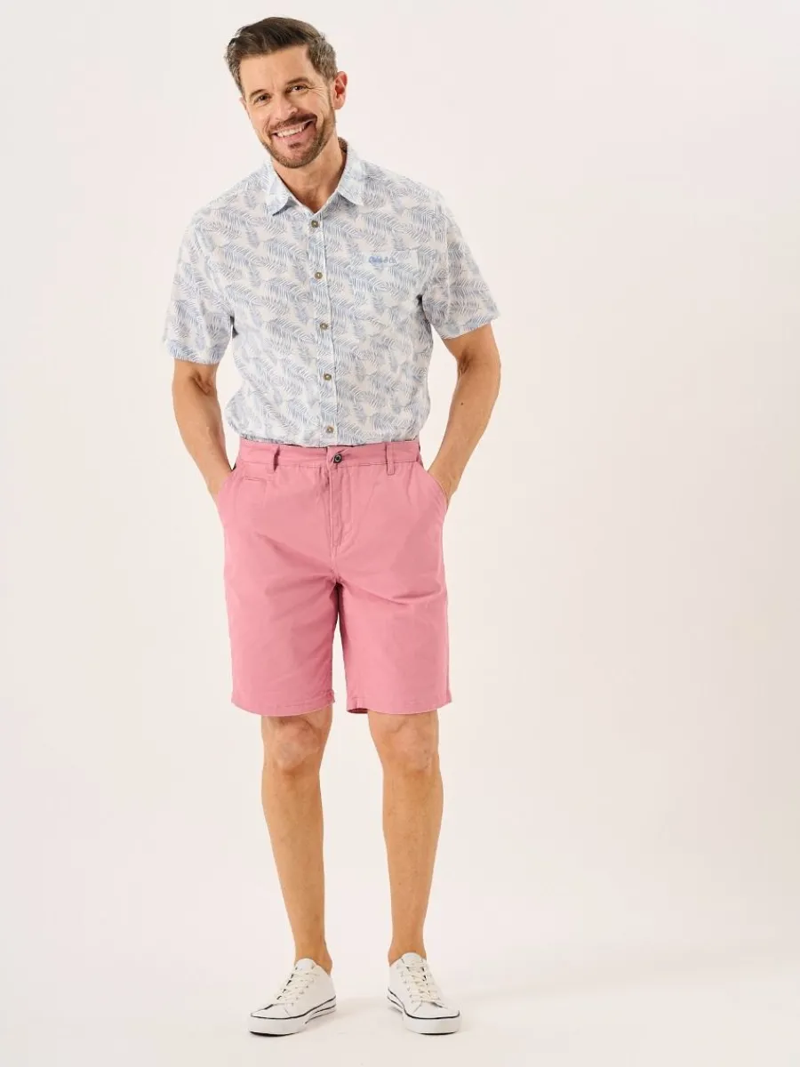antique_pink_stretch_chin_3.webp Quba & Co Antique Pink Stretch Chino Shorts - Sandor Clearance