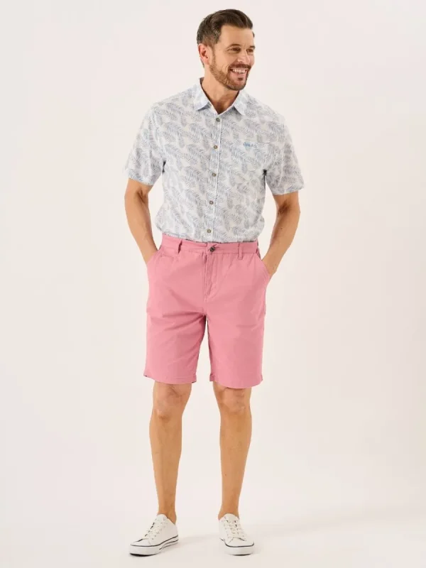 Quba & Co Antique Pink Stretch Chino Shorts - Sandor Clearance