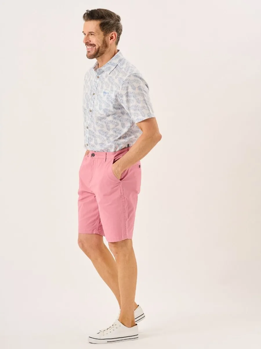 antique_pink_stretch_chin_5.webp Quba & Co Antique Pink Stretch Chino Shorts - Sandor Clearance