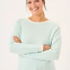 Quba & Co Aqua Raglan Textured Knit Jumper - Barlow Discount
