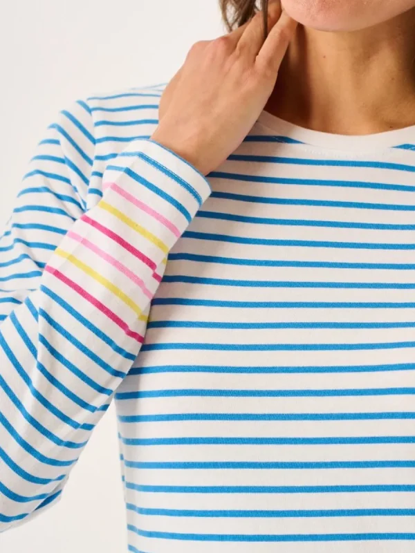 Quba & Co Blue And White Long Sleeved Striped T-Shirt - Marin Online