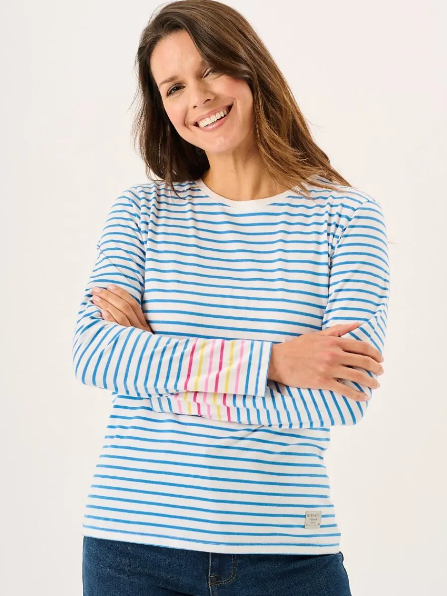 blue_and_white_long_sleev_2.webp Quba & Co Blue And White Long Sleeved Striped T-Shirt - Marin Online
