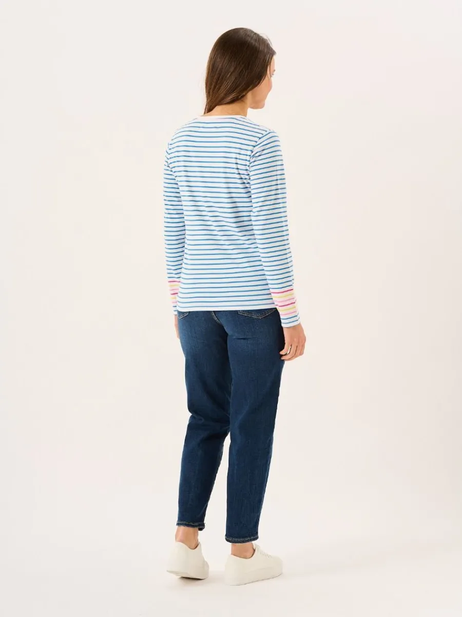 blue_and_white_long_sleev_7.webp Quba & Co Blue And White Long Sleeved Striped T-Shirt - Marin Online