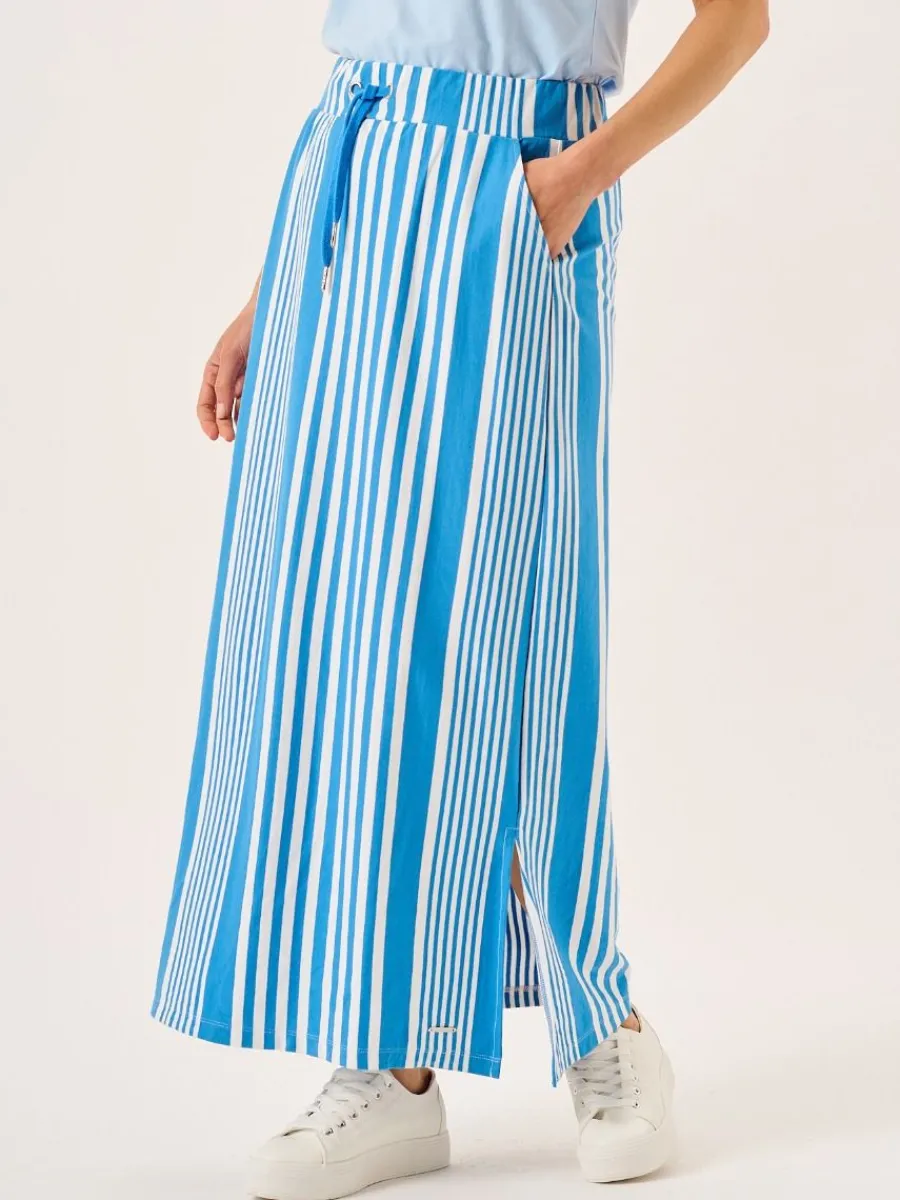 blue_and_white_striped_je_0.webp Quba & Co Blue And White Striped Jersey Maxi Skirt - Marlowe Clearance