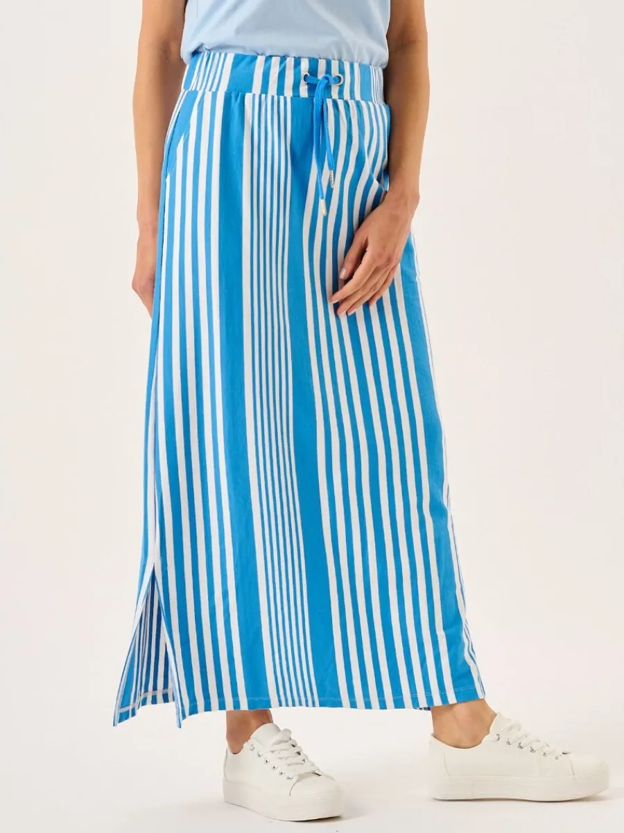 blue_and_white_striped_je_2.webp Quba & Co Blue And White Striped Jersey Maxi Skirt - Marlowe Clearance