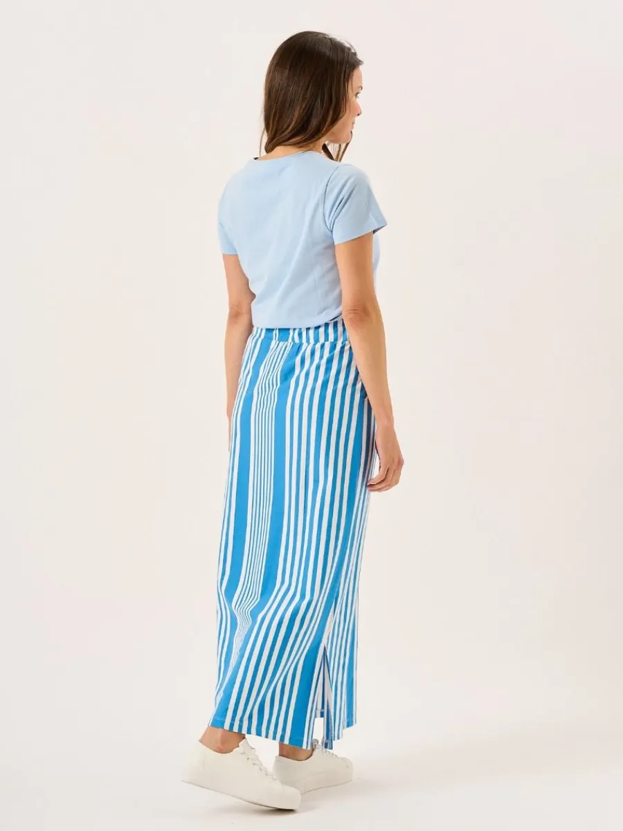 blue_and_white_striped_je_8.webp Quba & Co Blue And White Striped Jersey Maxi Skirt - Marlowe Clearance