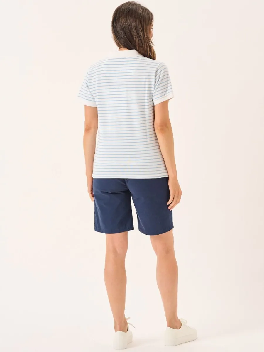 blue_and_white_striped_la_6.webp Quba & Co Blue And White Striped Ladies Polo Shirt - Petras Outlet