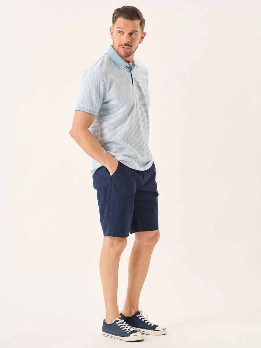 blue_and_white_textured_d_4.webp Quba & Co Blue And White Textured Design Polo Shirt - Hawke Online