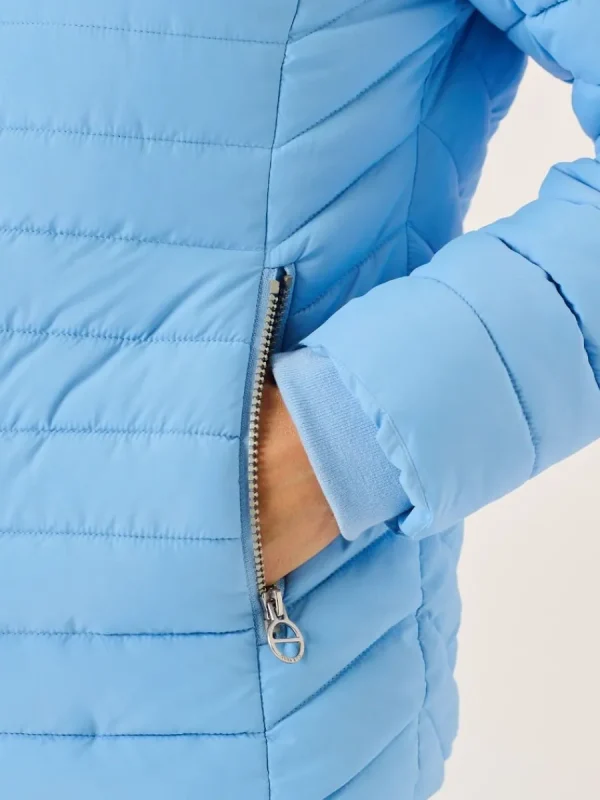 Quba & Co Blue Ladies Short Quilted Jacket - Caliso Discount