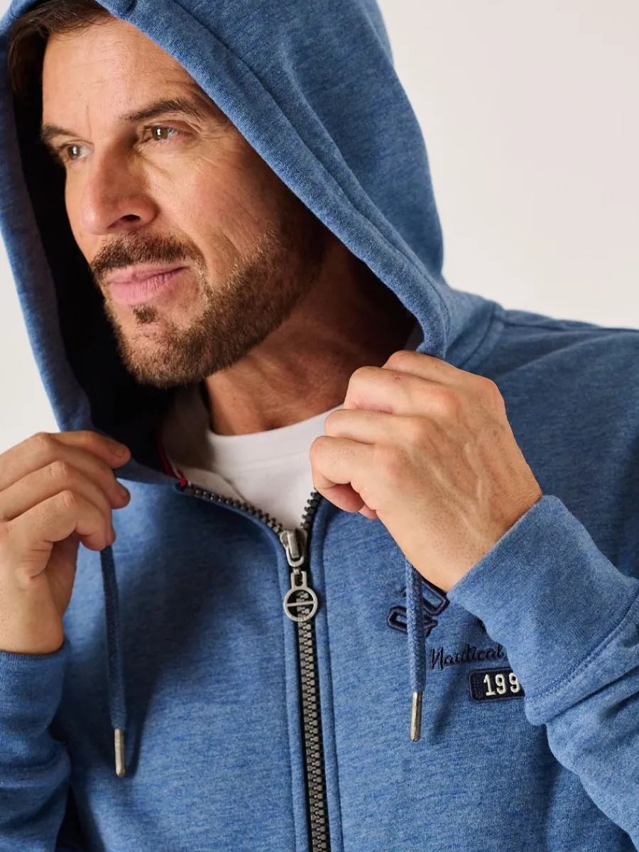 blue_marl_zip_through_qub_8.webp Quba & Co Blue Marl Zip Through Quba And Co Hoodie - Yardley Outlet