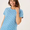 Quba & Co Blue Short Sleeve Nautical Print T-Shirt - Rhea Discount