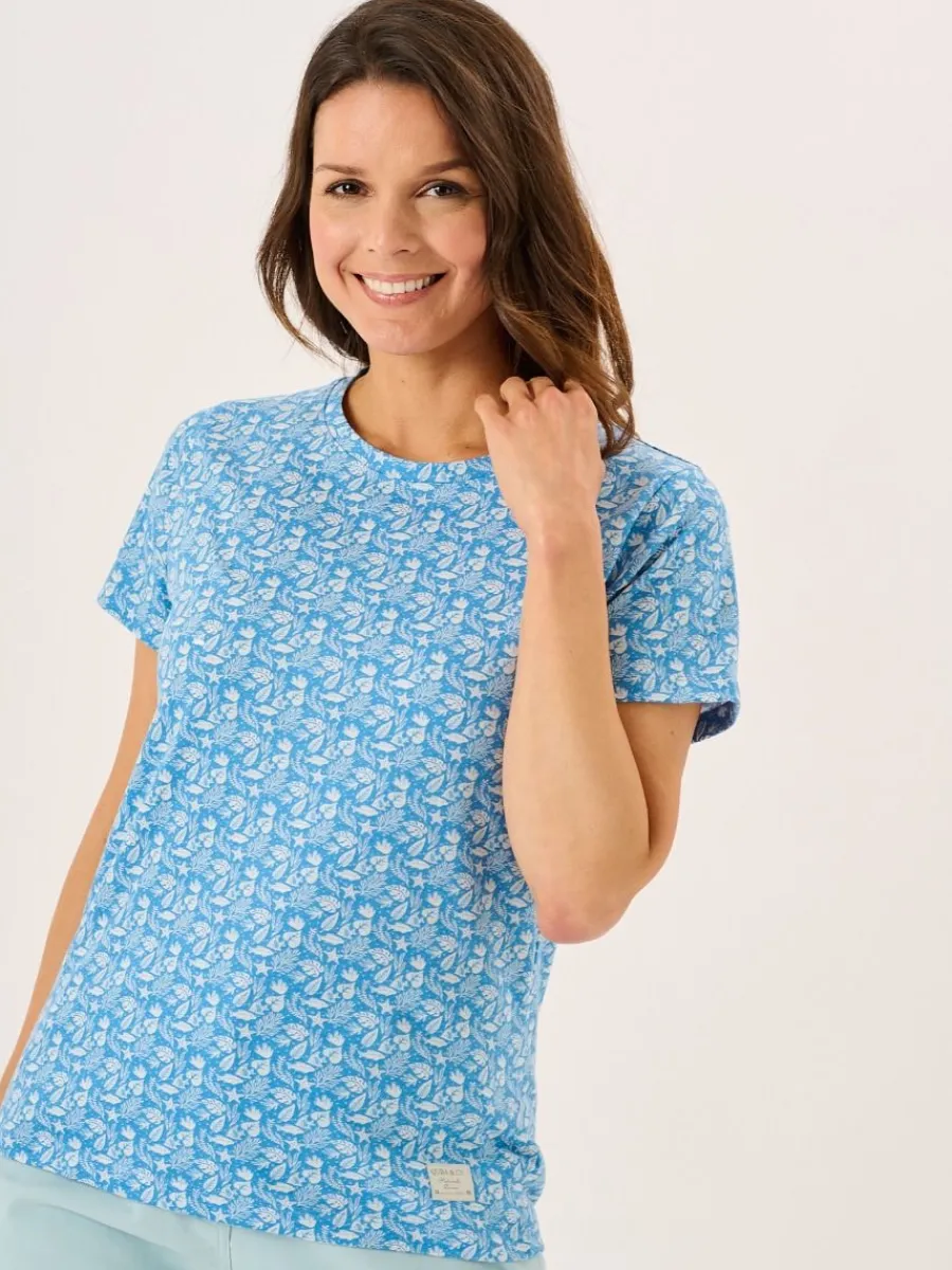 blue_short_sleeve_nautica_0.webp Quba & Co Blue Short Sleeve Nautical Print T-Shirt - Rhea Discount