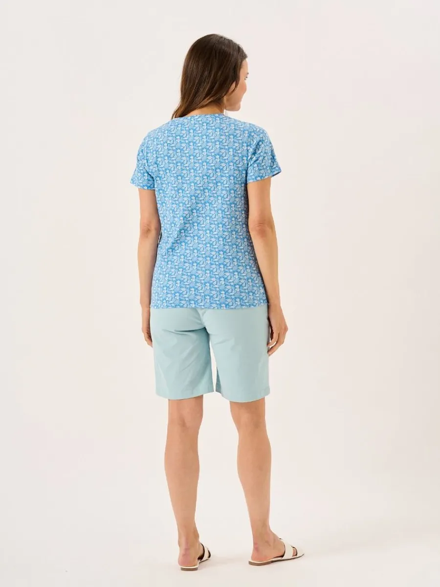 blue_short_sleeve_nautica_8.webp Quba & Co Blue Short Sleeve Nautical Print T-Shirt - Rhea Discount