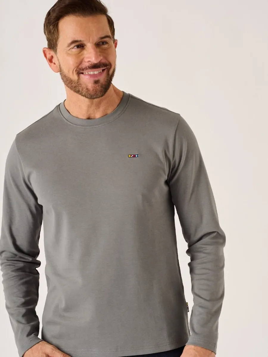 carbon_grey_xseries_long__0.webp Quba & Co Carbon Grey X-Series Long Sleeved T-Shirt - Niall Online