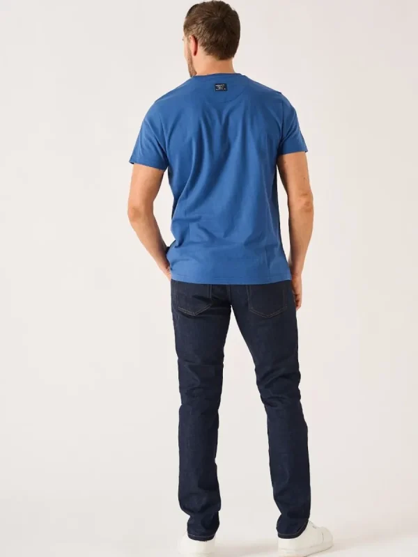 Quba & Co Dark Blue Quba And Co Nautical Design Lifestyle T-Shirt - Cromer Fashion
