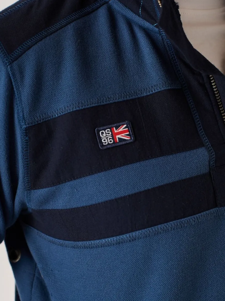 dark_blue_xseries__zip_pi_3.webp Quba & Co Dark Blue X-Series 1/4 Zip Pique Sweatshirt - Wentworth Best