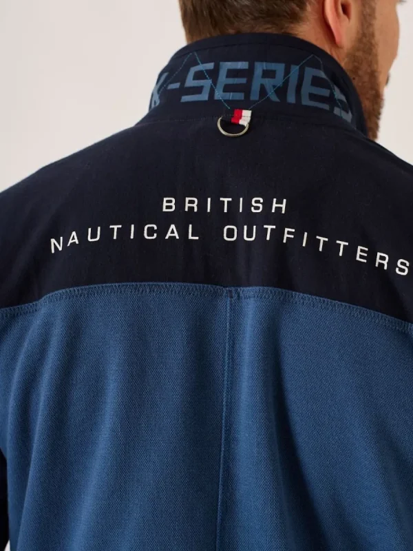 Quba & Co Dark Blue X-Series 1/4 Zip Pique Sweatshirt - Wentworth Best