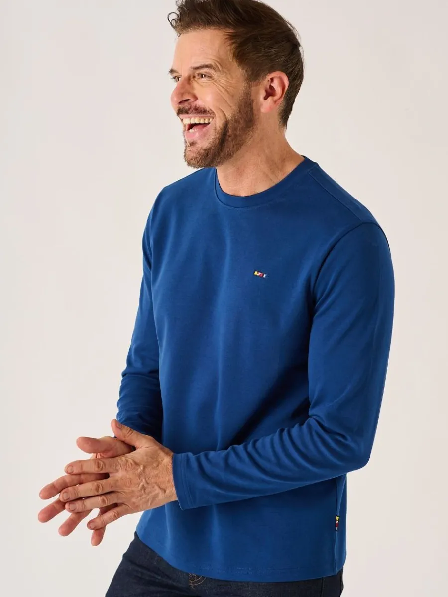 dark_blue_xseries_long_sl_2.webp Quba & Co Dark Blue X-Series Long Sleeved T-Shirt - Niall Hot