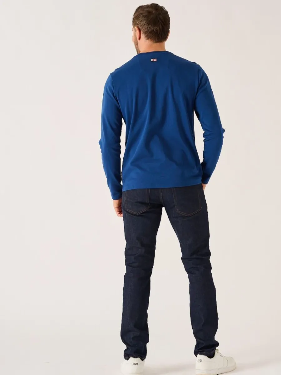 dark_blue_xseries_long_sl_5.webp Quba & Co Dark Blue X-Series Long Sleeved T-Shirt - Niall Hot