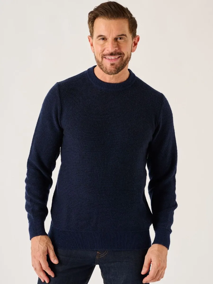 dark_navy_and_blue_lifest_0.webp Quba & Co Dark Navy And Blue Lifestyle Merino Rich Jumper - Hampton New