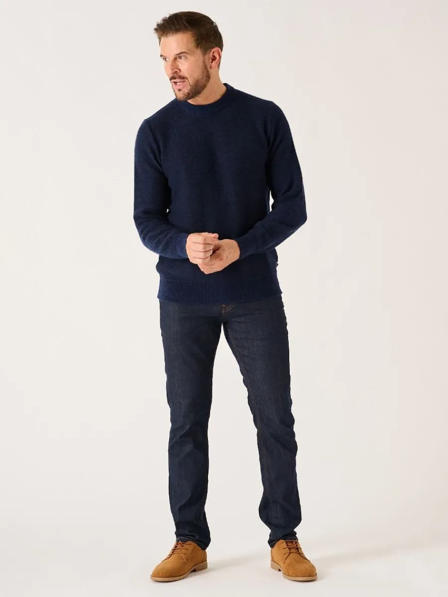 dark_navy_and_blue_lifest_4.webp Quba & Co Dark Navy And Blue Lifestyle Merino Rich Jumper - Hampton New