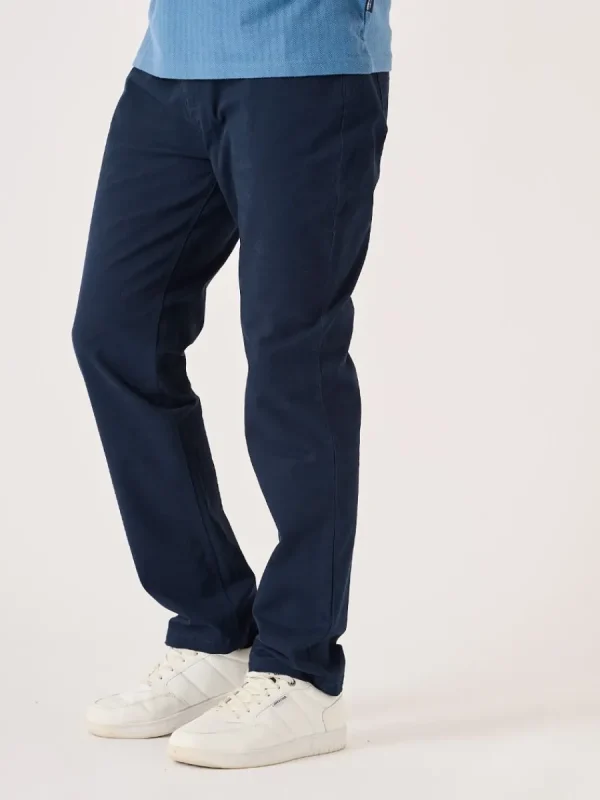Quba & Co Dark Navy Lifestyle Chino Trousers - Vermont Discount