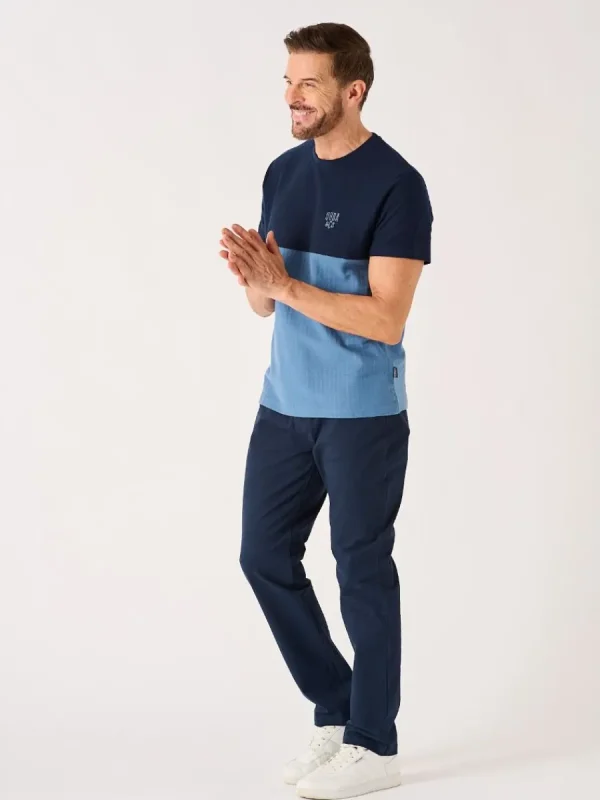 Quba & Co Dark Navy Lifestyle Chino Trousers - Vermont Discount