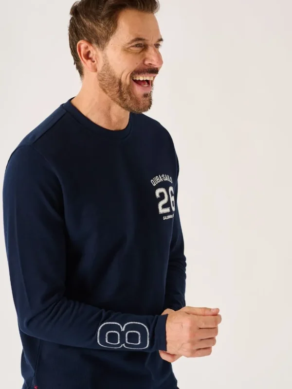 Quba & Co Dark Navy Long Sleeve X-Series T-Shirt - Lauri Sale