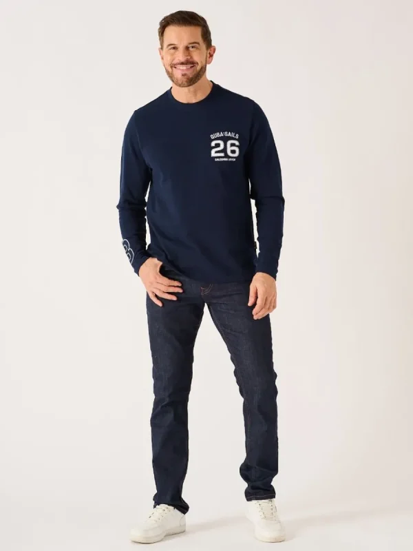 Quba & Co Dark Navy Long Sleeve X-Series T-Shirt - Lauri Sale
