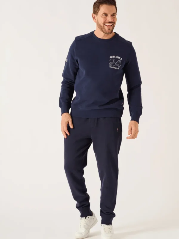 Quba & Co Dark Navy Men's Lifestyle Jog Pants - Jenkin Sale