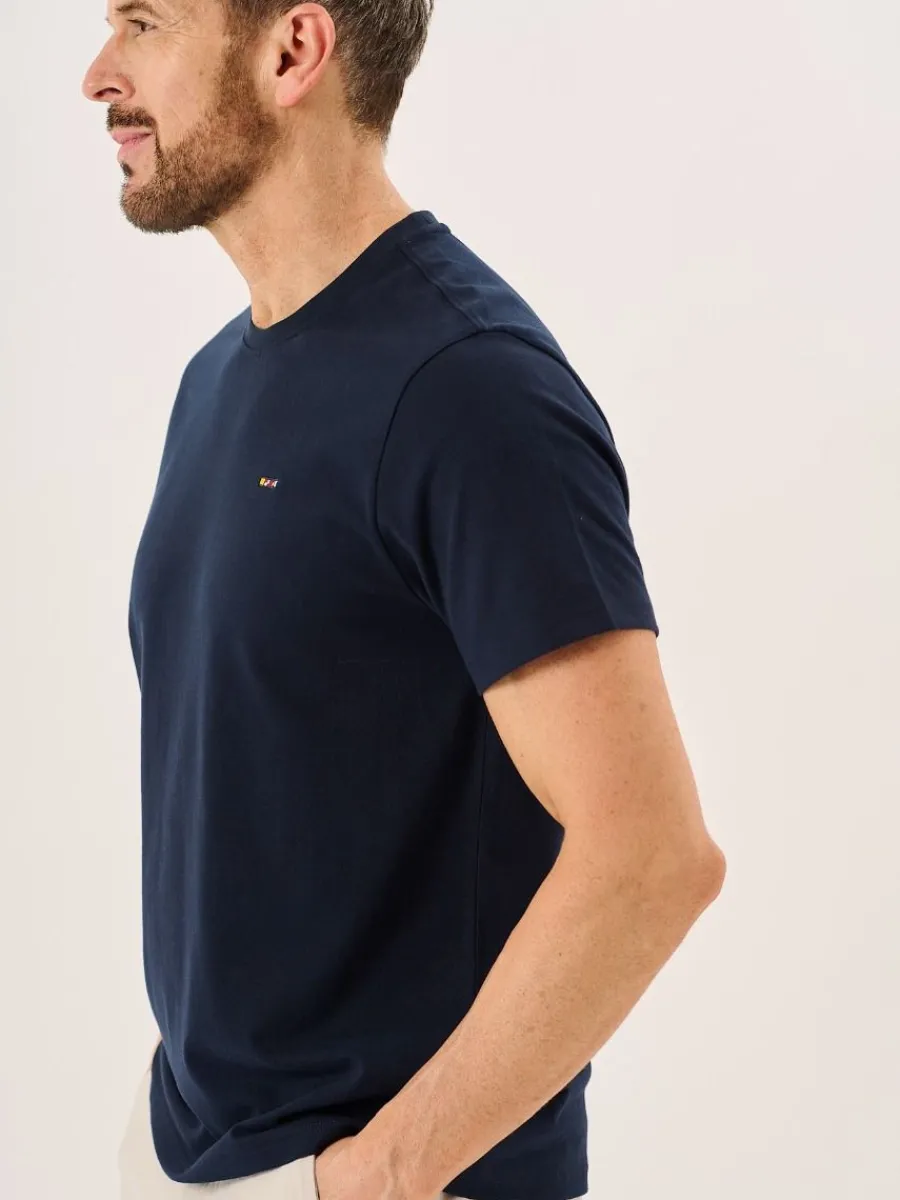 dark_navy_mens_xseries_ts_5.webp Quba & Co Dark Navy Men's X-Series T-Shirt - Nyle Fashion