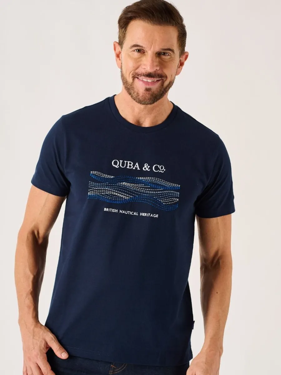dark_navy_quba_and_co_lif_0.webp Quba & Co Dark Navy Quba And Co Lifestyle Graphic T-Shirt - Erst Clearance