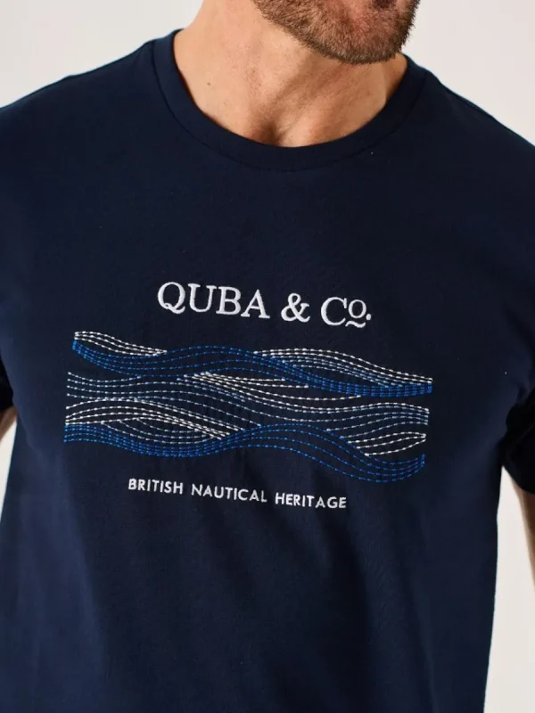 Quba & Co Dark Navy Quba And Co Lifestyle Graphic T-Shirt - Erst Clearance