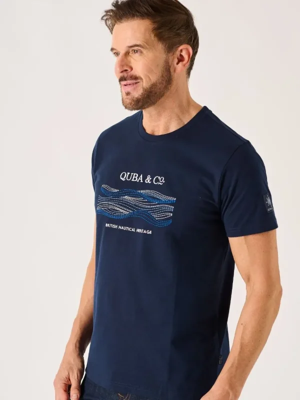 Quba & Co Dark Navy Quba And Co Lifestyle Graphic T-Shirt - Erst Clearance