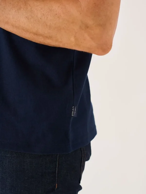 Quba & Co Dark Navy Quba And Co Lifestyle Nautical T-Shirt - Tarlock Hot