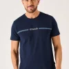 Quba & Co Dark Navy Quba And Co Logo Lifestyle T-Shirt - Mastern Clearance