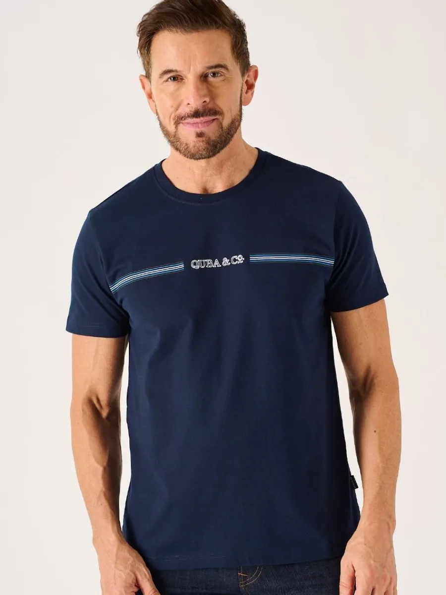 dark_navy_quba_and_co_log_0.webp Quba & Co Dark Navy Quba And Co Logo Lifestyle T-Shirt - Mastern Clearance