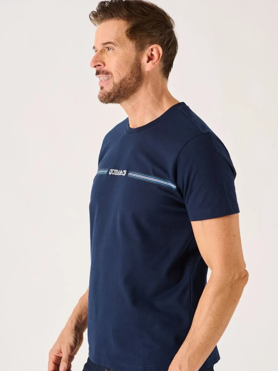 dark_navy_quba_and_co_log_2.webp Quba & Co Dark Navy Quba And Co Logo Lifestyle T-Shirt - Mastern Clearance
