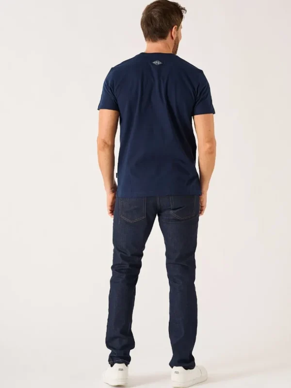 Quba & Co Dark Navy Quba And Co Logo Lifestyle T-Shirt - Mastern Clearance