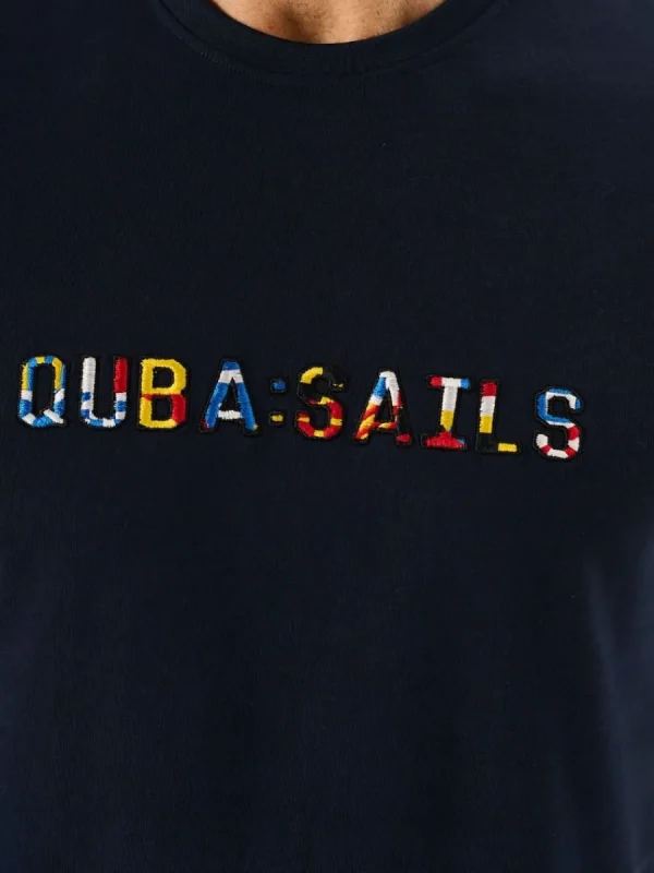 Quba & Co Dark Navy Quba Sails Logo X-Series T-Shirt - Orlan Fashion