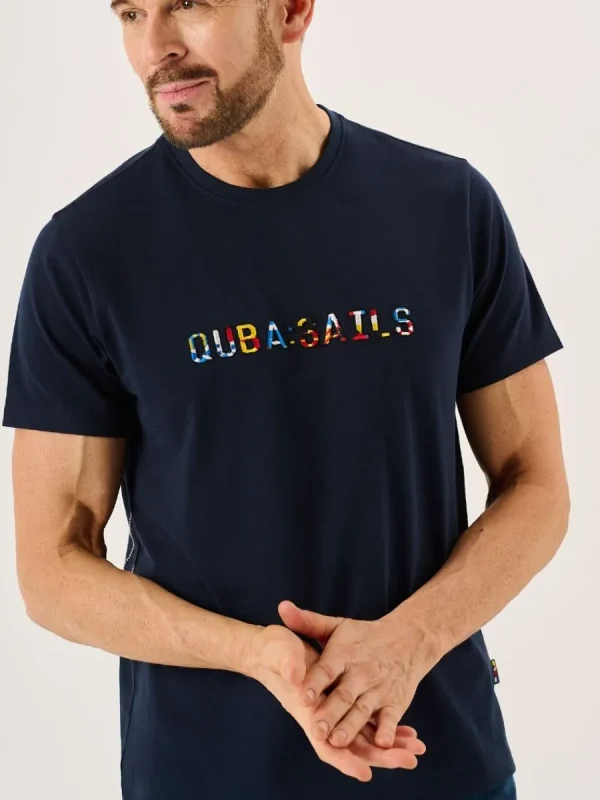 Quba & Co Dark Navy Quba Sails Logo X-Series T-Shirt - Orlan Fashion