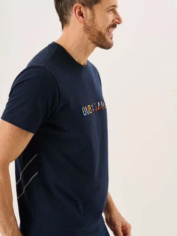 Quba & Co Dark Navy Quba Sails Logo X-Series T-Shirt - Orlan Fashion