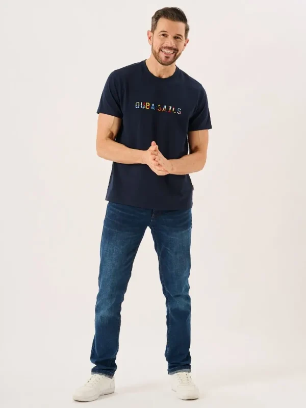 Quba & Co Dark Navy Quba Sails Logo X-Series T-Shirt - Orlan Fashion