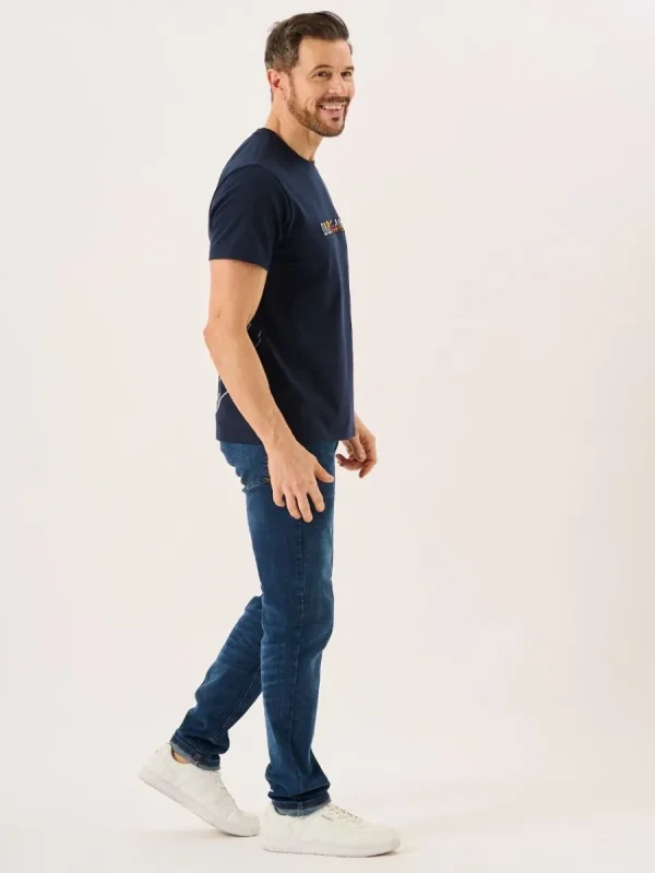 Quba & Co Dark Navy Quba Sails Logo X-Series T-Shirt - Orlan Fashion