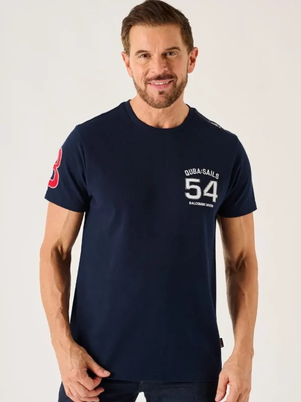 Quba & Co Dark Navy Quba Sails X-Series Pique T-Shirt - Leighton Fashion