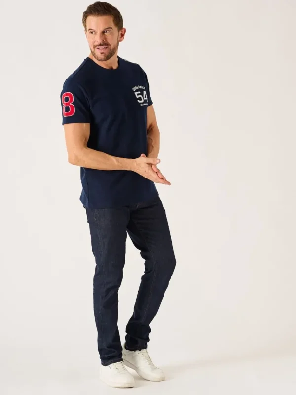 Quba & Co Dark Navy Quba Sails X-Series Pique T-Shirt - Leighton Fashion