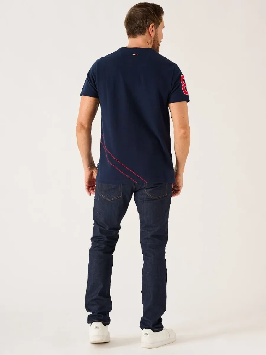 dark_navy_quba_sails_xser_5.webp Quba & Co Dark Navy Quba Sails X-Series Pique T-Shirt - Leighton Fashion