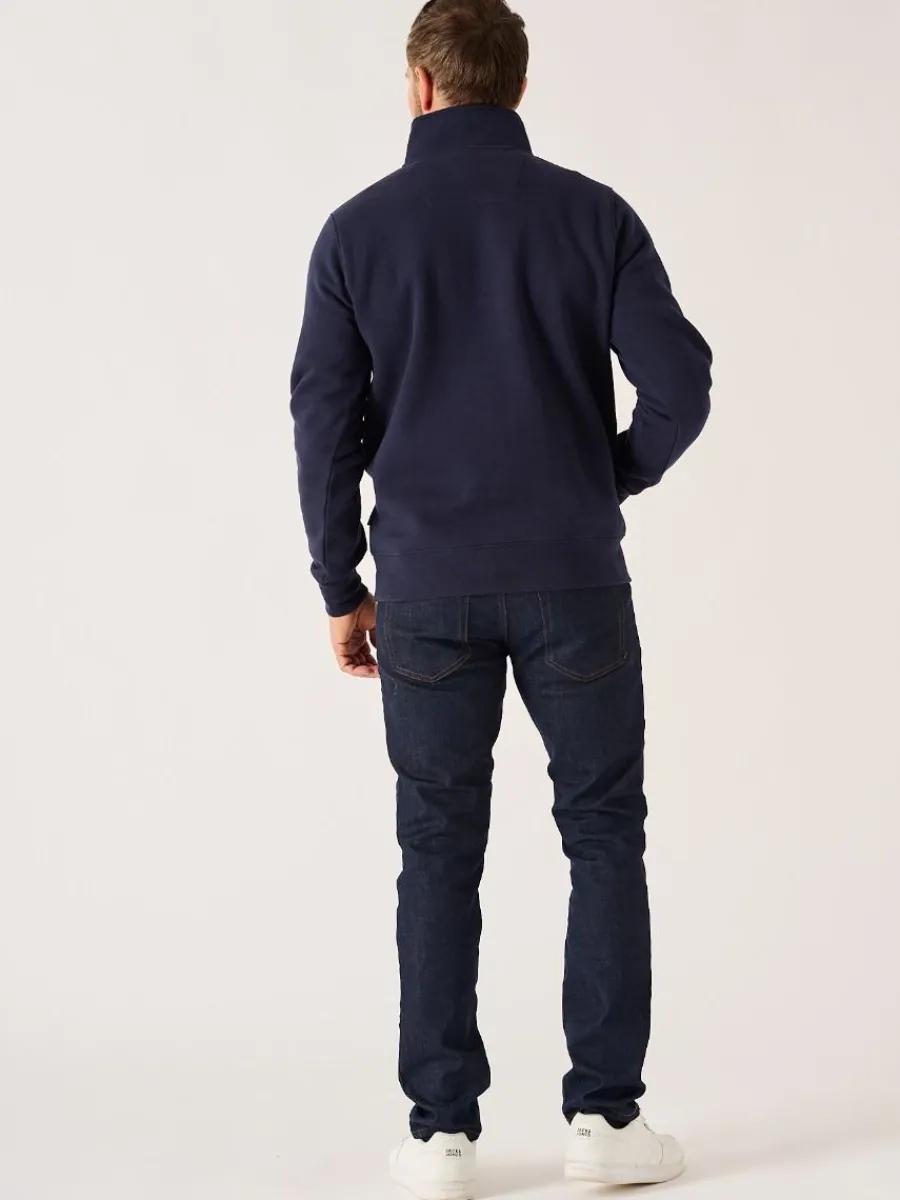 dark_navy_xseries__zip_sw_7.webp Quba & Co Dark Navy X-Series 1/4 Zip Sweatshirt - Peakes Outlet