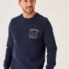 Quba & Co Dark Navy X-Series Crew Neck Sweatshirt - Spence Online